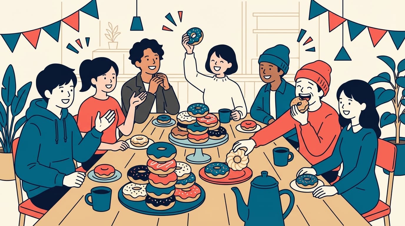 富大カフェサークル主催!ドーナツパーティー